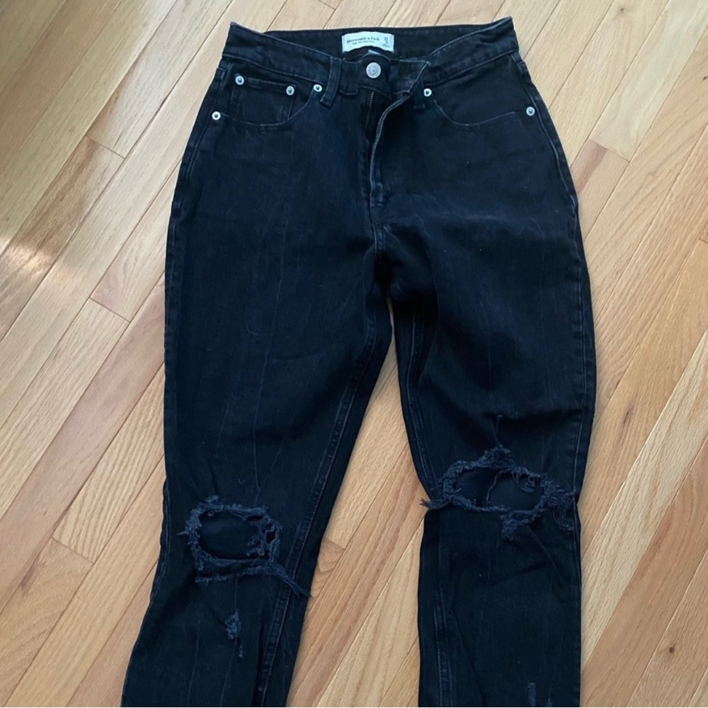 Abercrombie black jeans. Curve Love size 27/4